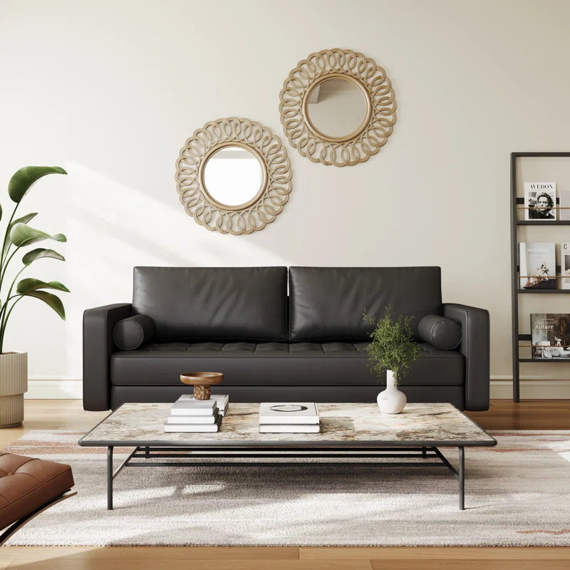 Bridgeview 70" Vegan Leather Square Arm Sofa