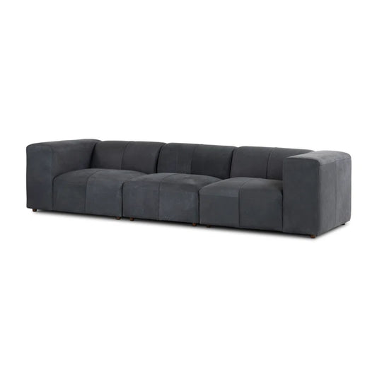 Freddie 111'' Leather Sofa