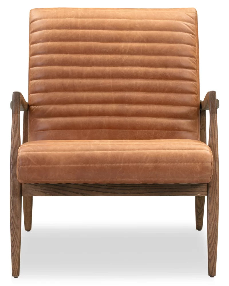 Cedarburg Full-Grain Genuine Italian Leather Armchair