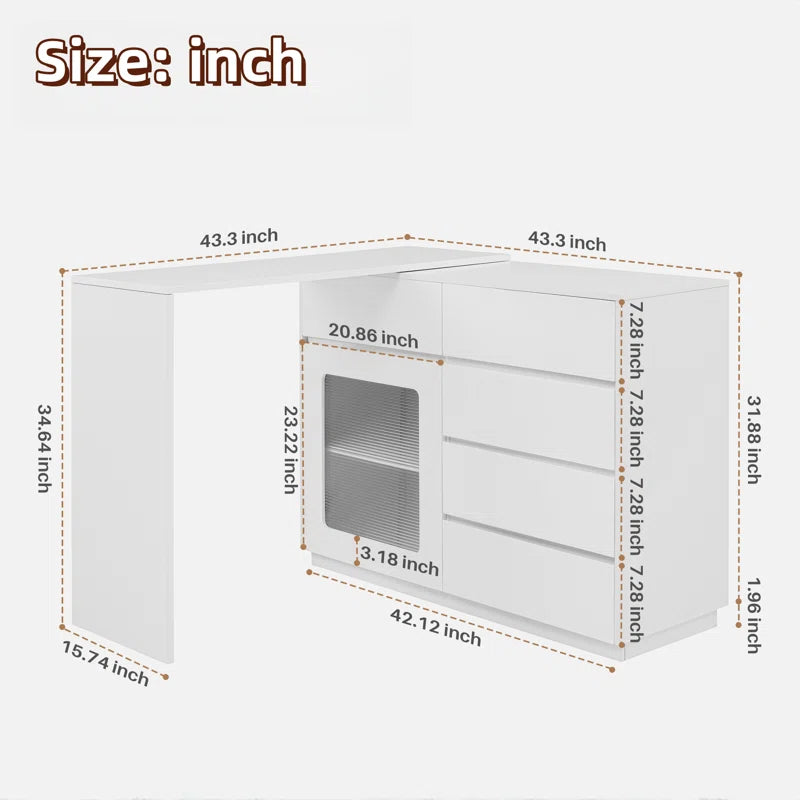 Denyell 43.3'' Bar Cabinet