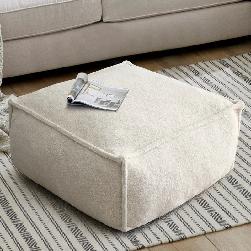 Mancel 32"X 32" Boucle Upholstered Pouf