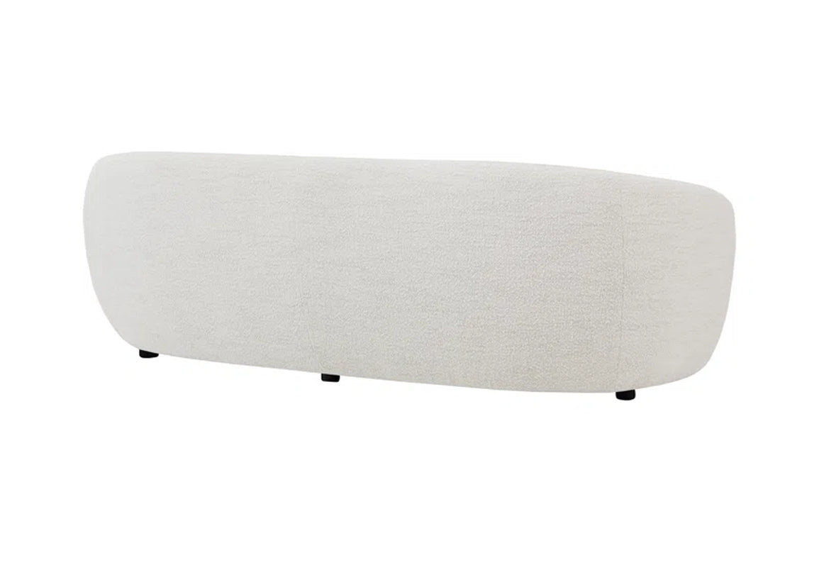 Heidemaria 89'' Boucle Upholstered Curved Sofa