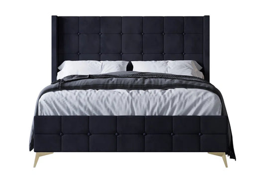 Mikaela Upholstered Wingback Storage Bed