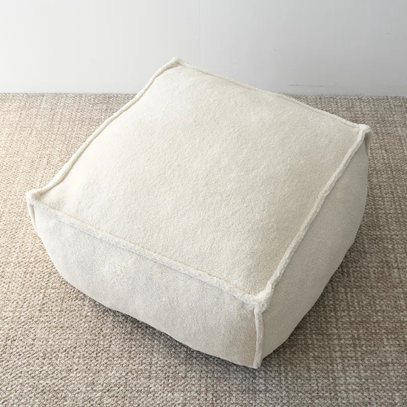 Mancel 32"X 32" Boucle Upholstered Pouf