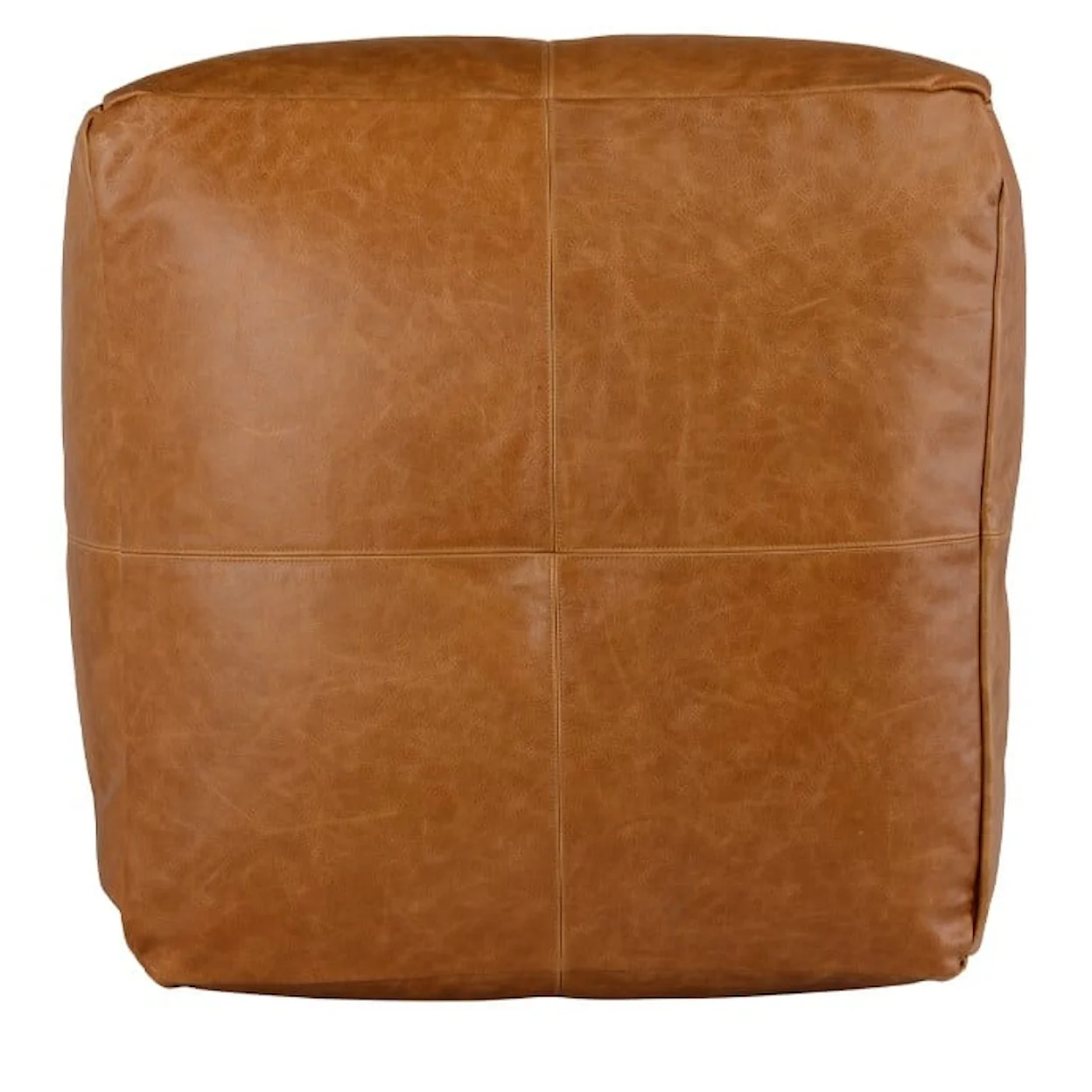 Leather Pouf