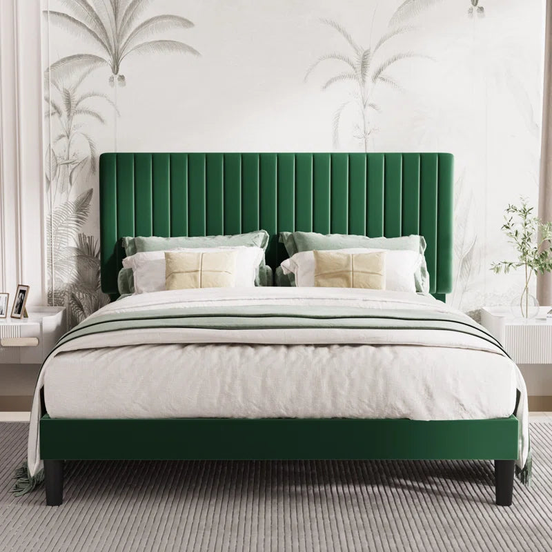 Dunphy Upholstered Platform Bed with Adjustable Headboard