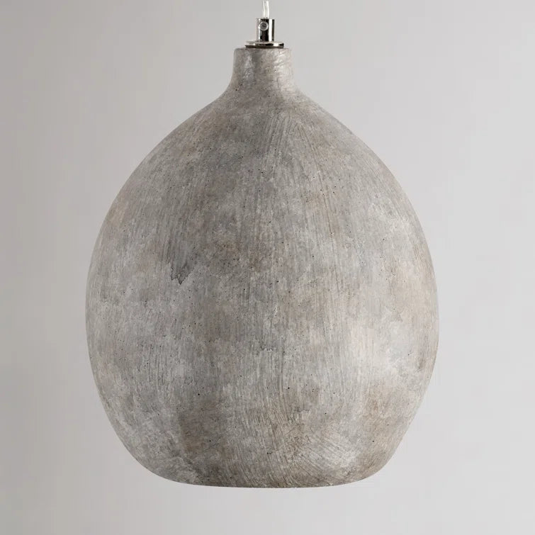 Teresa Concrete Pendant Deep Gray