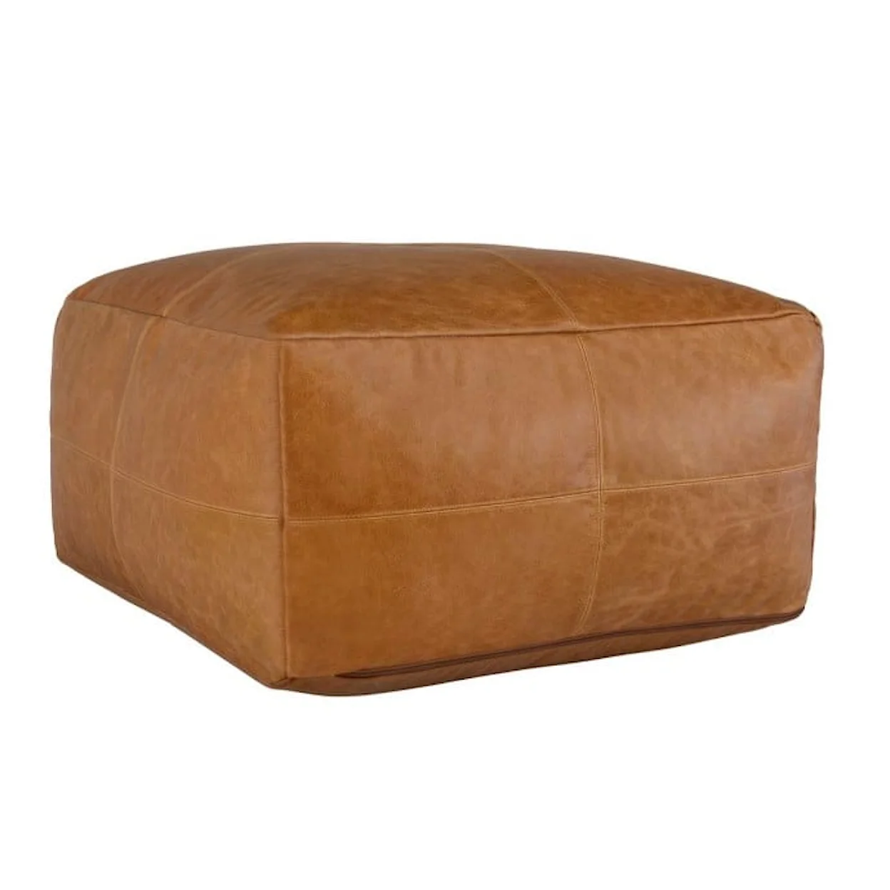 Leather Pouf