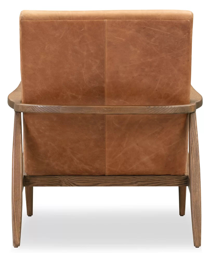 Cedarburg Full-Grain Genuine Italian Leather Armchair