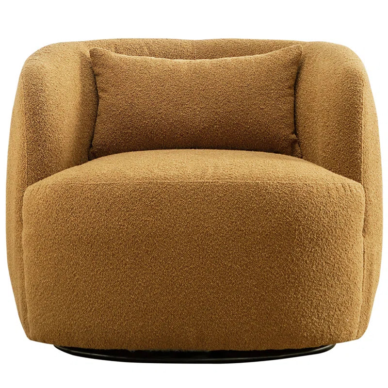 Sydney 34" Wide Boucle Upholstered Swivel Armchair