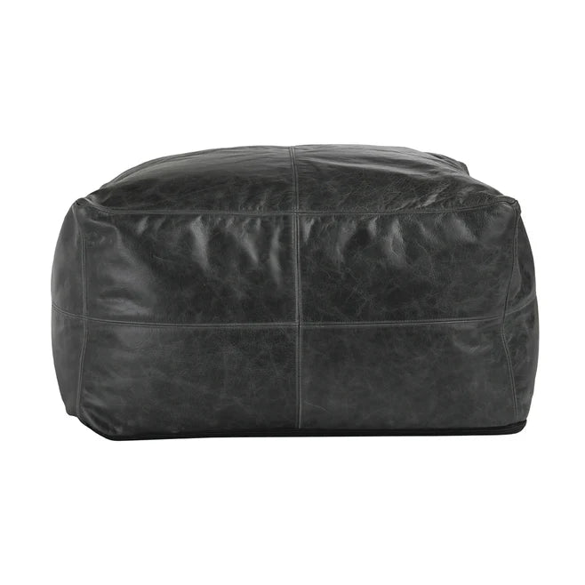 Leather Pouf