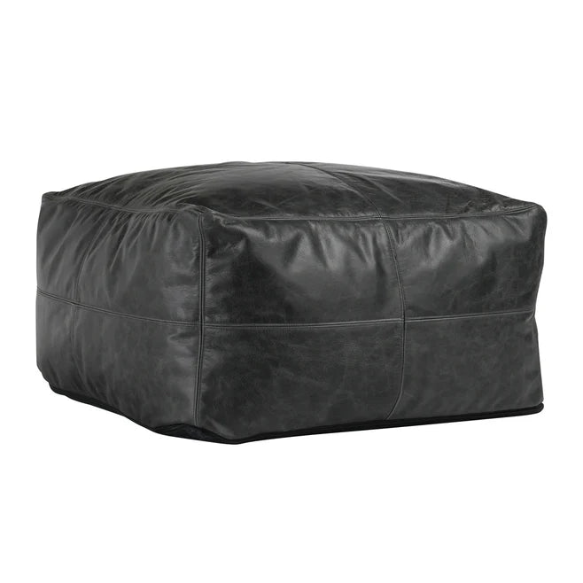 Leather Pouf