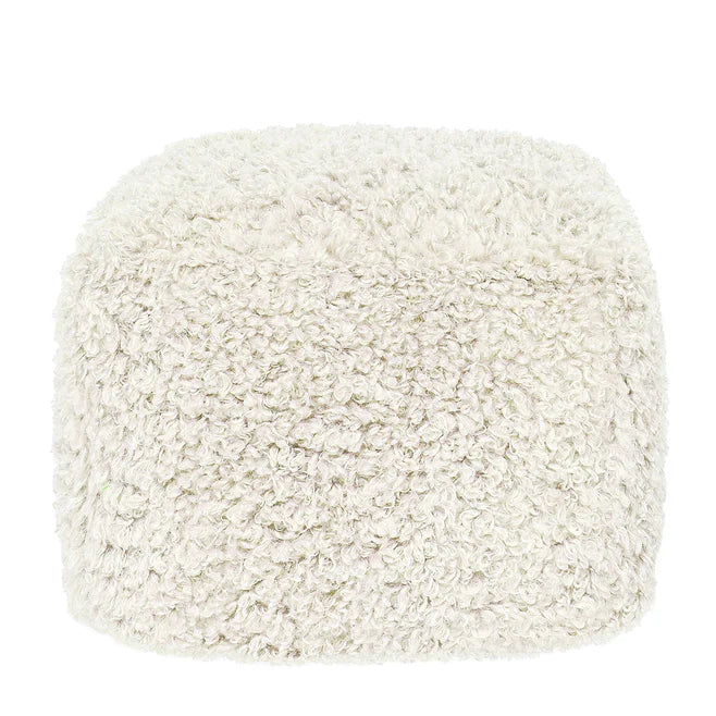 Carters Ivory Pouf 18x18x14