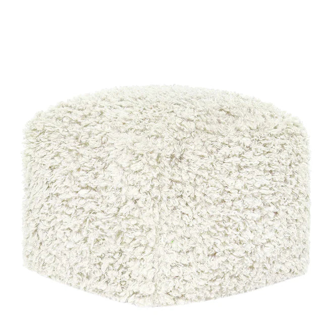 Carters Ivory Pouf 18x18x14